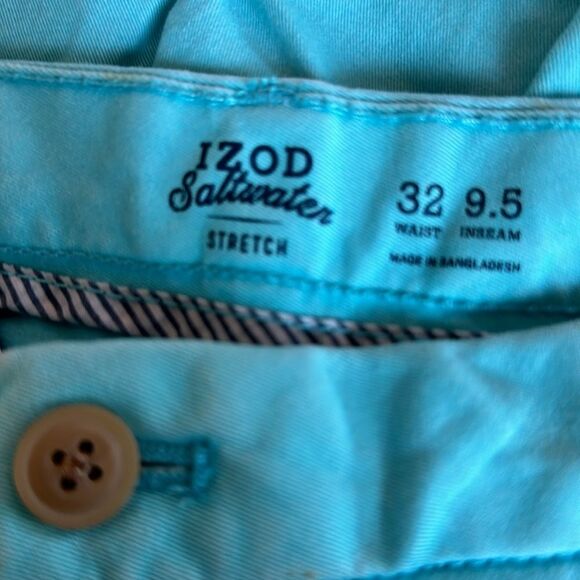 NWOT IZOD Saltwater Stretch Shorts Men’s Size 32 - Picture 3 of 8